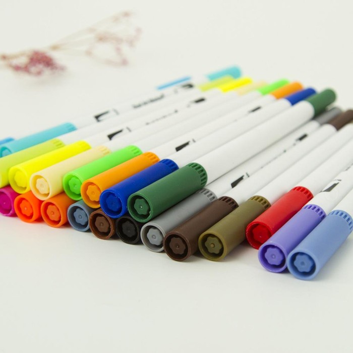 

Pendrawing- 36 Color Dual Tip Brush Marker Fineliner Marker For Art Brush Pen Art -Drawing-Pen.