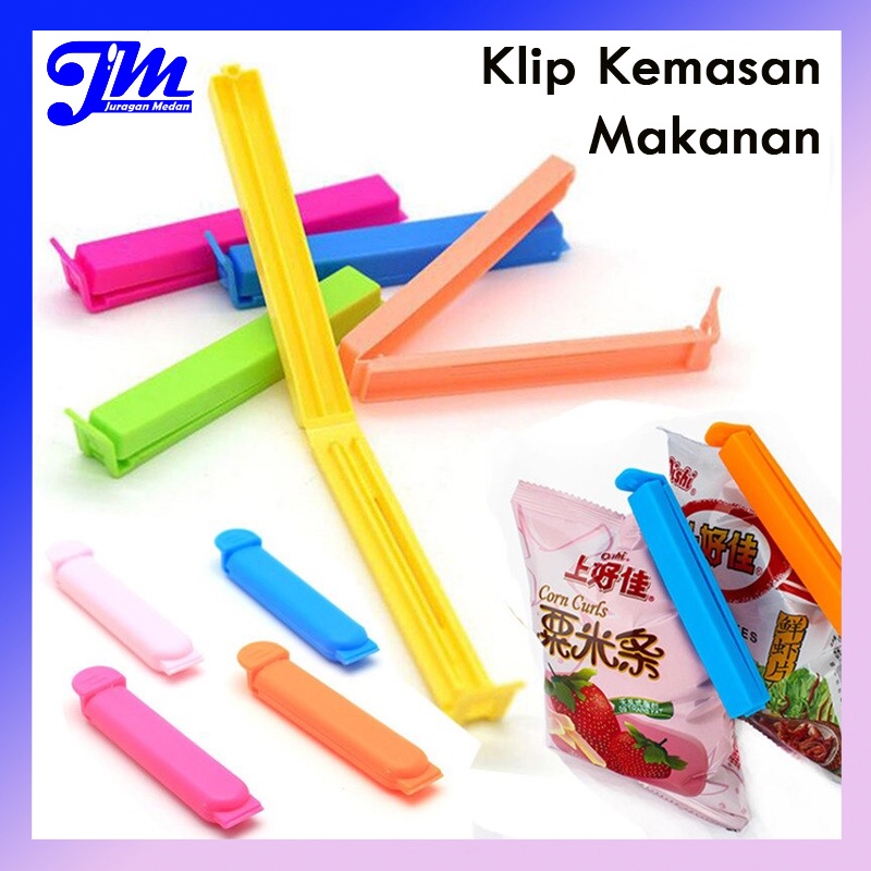 Jual Ready Stock Klip Bungkus Kemasan Penjepit Kemasan Snack Penjepit Plastik Makanan Clip 3611