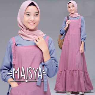 Setelan Muslim Anak Remaja Perempuan Usia 14-15 Tahun