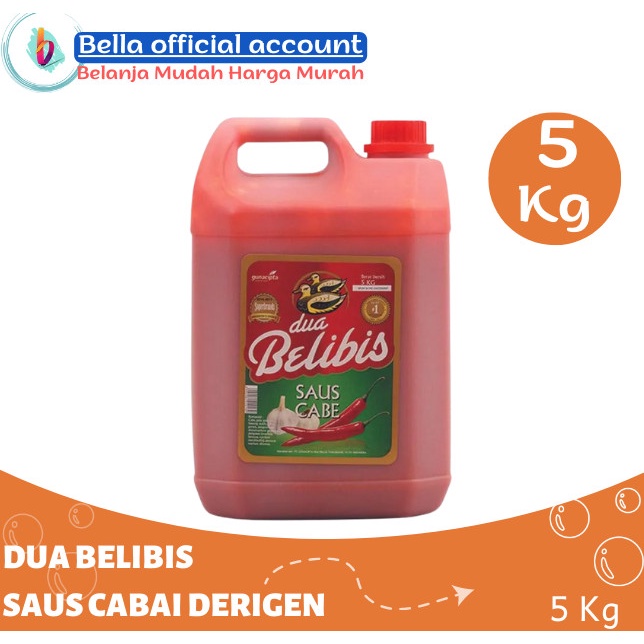 

DUA BELIBIS Saus Cabe 5 Kg Saus sambal Terbuat dari cabai asli