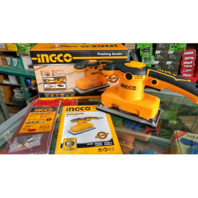 Mesin Amplas Finishing Sander Ingco FS3208 - Alat Sanding Durable dan Praktis