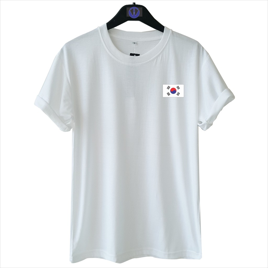 NC KAOS LOGO BENDERA KOREA / UNISEX TSHIRT DISTRO CASUAL