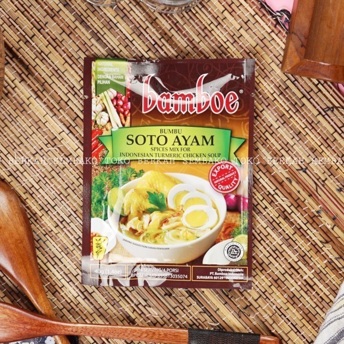 

Bamboe Bumbu Soto Ayam 40 gr / Indonesian Tumeric Chicken Soup Spices