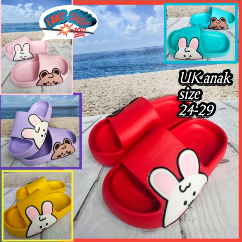 Sandal slop bunny terbaru ukuran 24-29