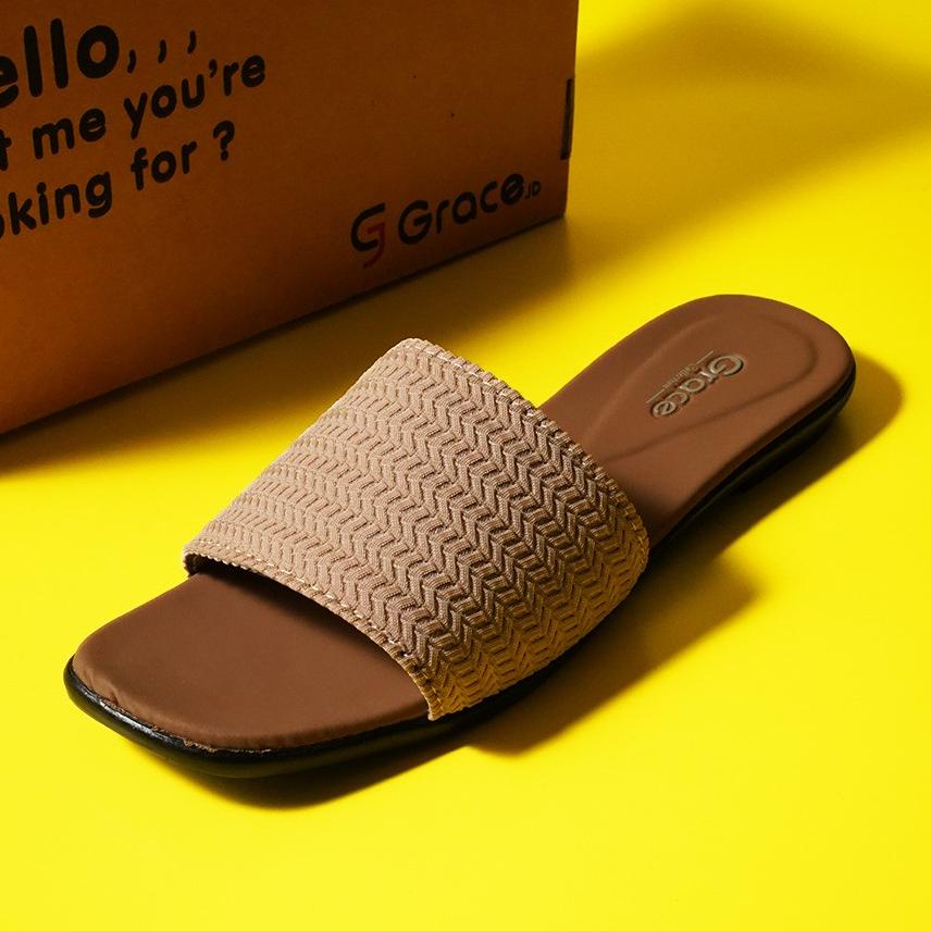 [V_090] 2.2 Grace [milea Slop]/ Sandal rajut selop wanita /sendal selop kokop rajut/ Sandal tali dix