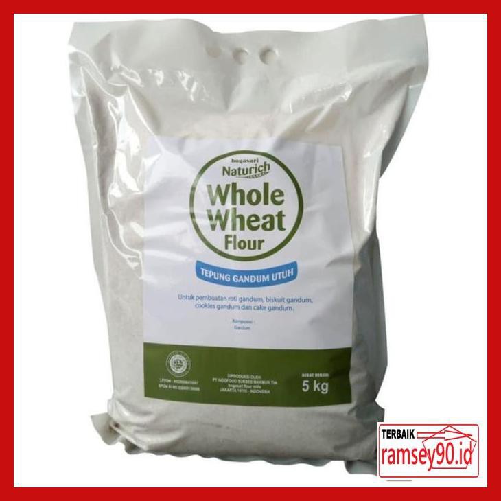 

Rytdhy- Tepung Gandum Utuh Whole Wheat Flour (Wwf) Bogasari Naturich 5Kg 7Utu7T-