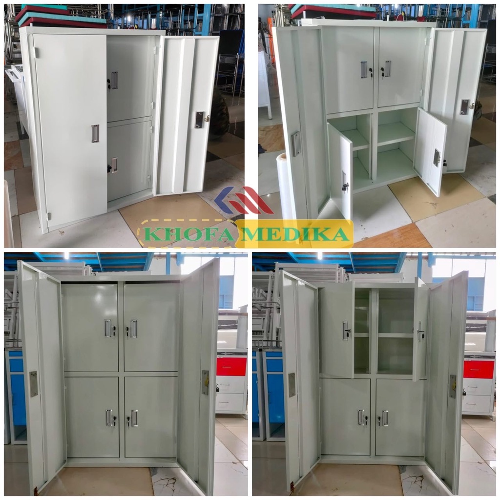 Lemari Narkotika dan Psikotropika Almari Apotik Bahan Besi 6 Pintu