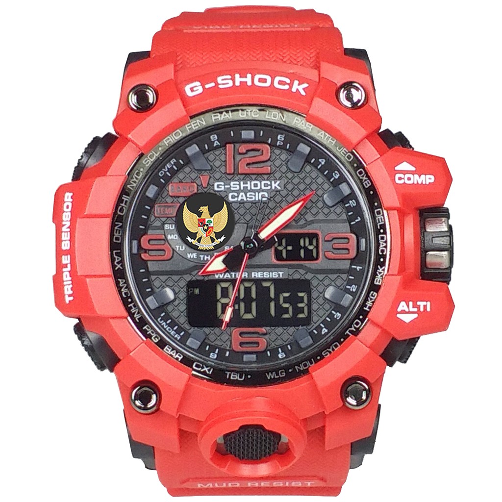 Exclusive Jam LOGO GARUDA Double Time (Full Merah)