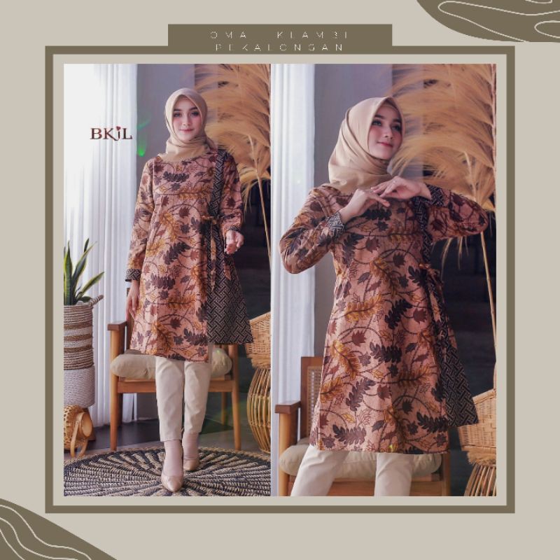 TUNIK BATIK MODERN/TUNIK BATIK/TUNIK ETNIK/BATIK COUPLE/BATIK SERAGAM/BATIK MODERN/BATIK PEKALONGAN