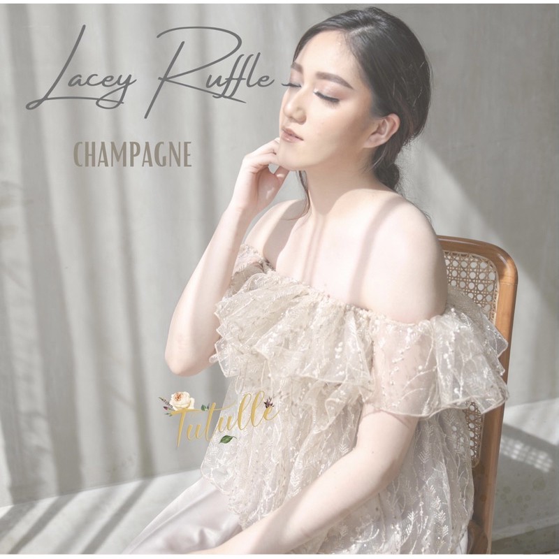 𝙏𝙪𝙩𝙪𝙡𝙡𝙚 Lace Ruffle Makeup / ruffle makeup/ ruffle mua/ ruffle organza