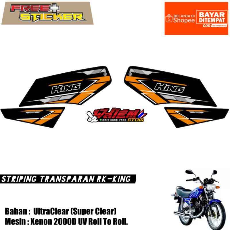 Striping Rx king Transparan Simple