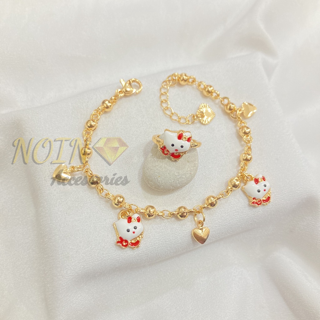 Set Perhiasan Anak Cat Lapis Emas Aksesoris Anak Cantik