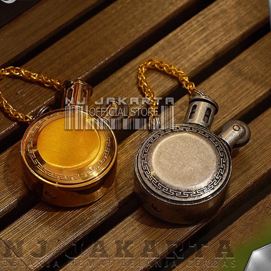 ♠ Korek Api Retro Pocket Classic Vintage 1952 Mode Lighter Liontin Kuno Original ❉