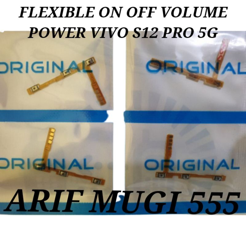 FLEXIBLE FLEXIBEL TOMBOL ON OFF VOLUME POWER VIVO S12 PRO 5G ORIGINAL