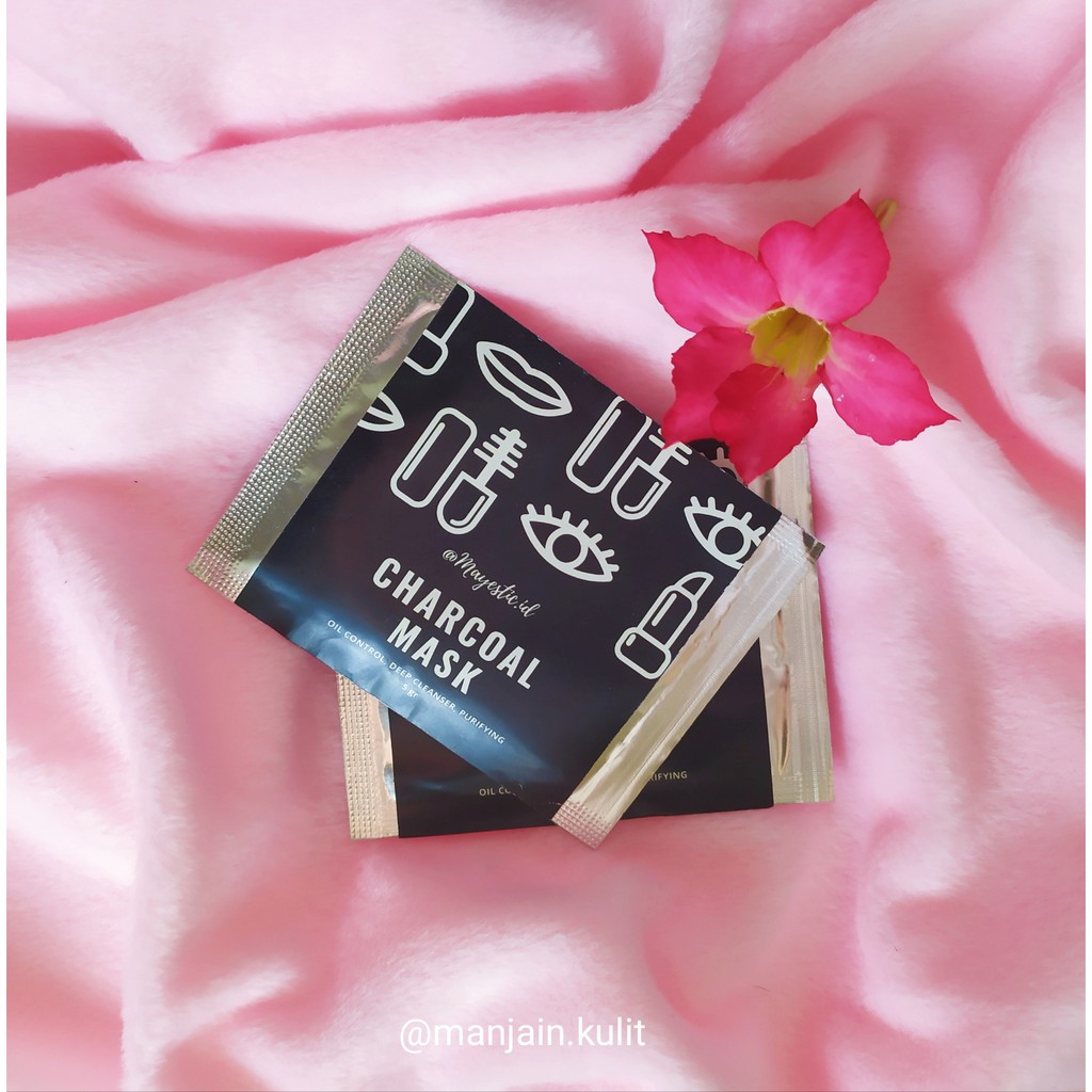 CHARCOAL NATURAL MASK 100% ORGANIC / MASKER CHARCOAL 5GR