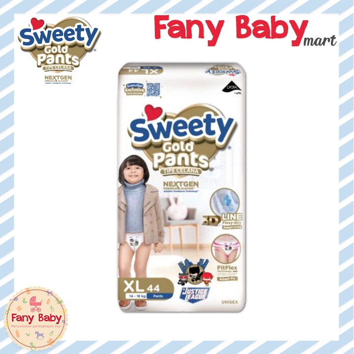 SWEETY GOLD PANTS XL44 - POPOK CELANA