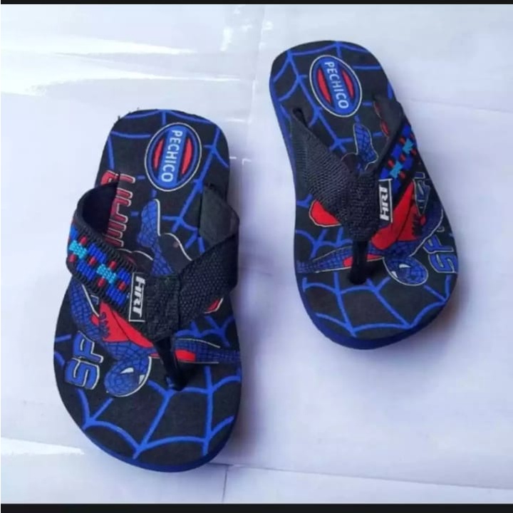 sandal spiderman sandal jepit anak laki laki sandal simplek