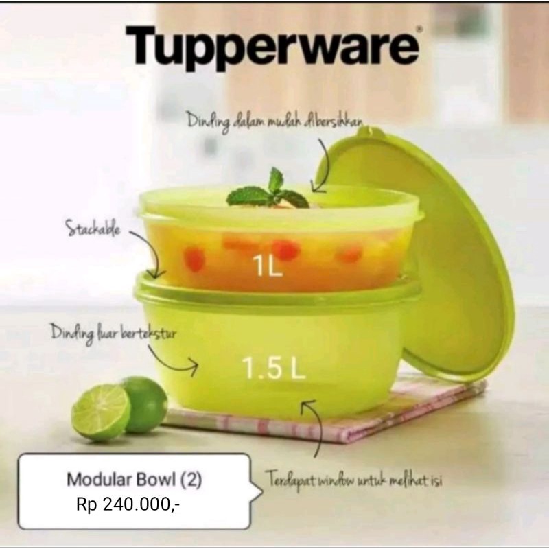 Jual Modular Bowl Set Tupperware Shopee Indonesia