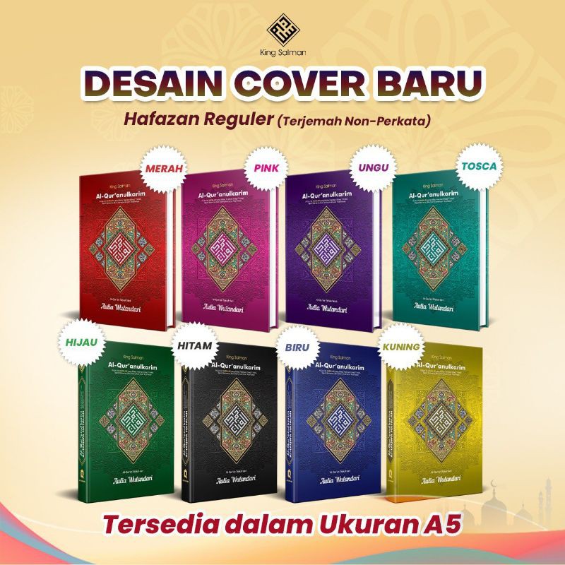 MUSHAF ALQURAN KING SALMAN HAFALAN HAFAZAN REGULER TERJEMAH PERMATA UKURAN A5