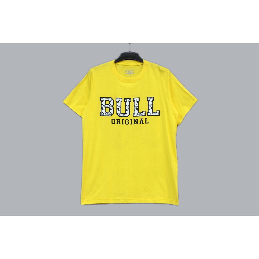 Kaos Pria Mooneyes x Bull Original Yellow T-shirt Import Hight Quality
