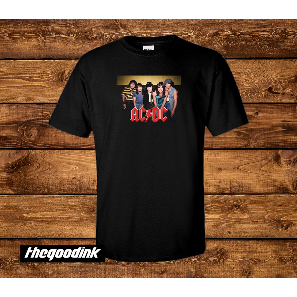 Kaos ACDC - Band Photo - Original Gildan T-shirt DTG Print