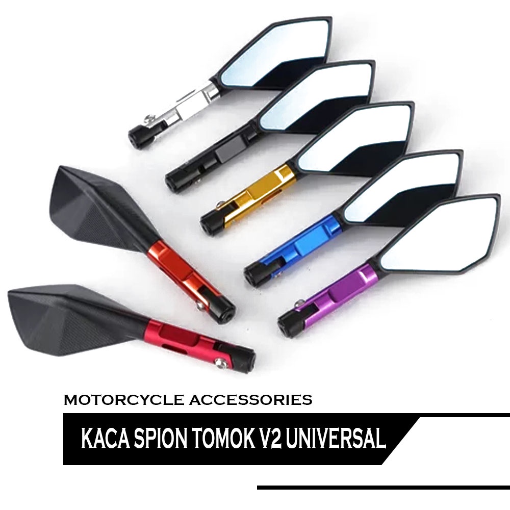 kaca Spion tomok v2 B kecil universal motor nmax mio pcx scoopy aerox beat cbr vario vixion ninja