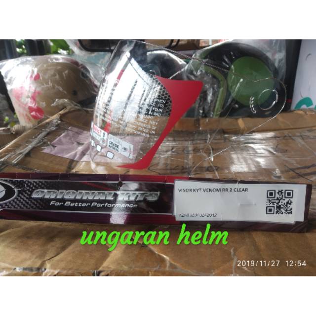 [COD]100% ORI VISOR HELM KYT VENOM RR RF || SCORPION KING || INK T1