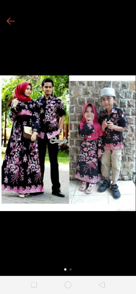 Maura Couple - Sania Ruffle Batik Couple Ori Ndoro Jowi Dnt Cibulan