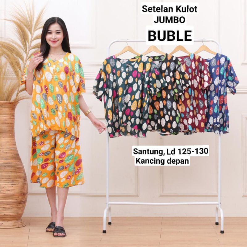 one set kulot jumbo, model batik