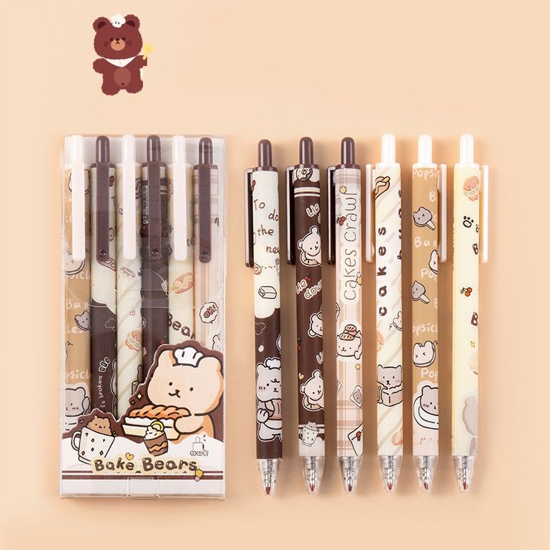 

Gel pulpen lucu motif BAKE BROWN 0.5mm