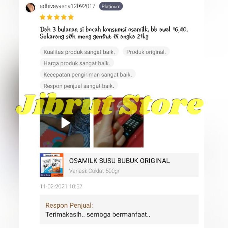 

[KODE T92] OSAMILK Susu Gemuk Penggemuk Badan Original 500gram