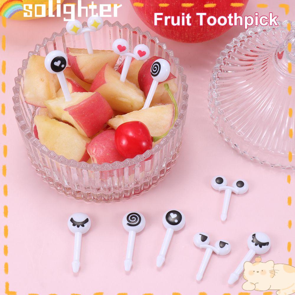 Solighter Tusuk Gigi Plastik Lucu Untuk Buah / Dessert