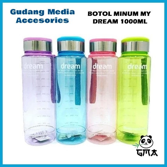Botol Minum Viral My Dream 1000ML My Bottle Dream Infused Water 1 Liter