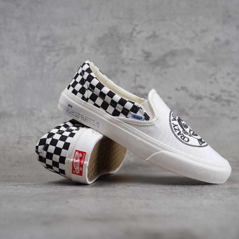 Vans Slip On Canvas JVH Marshmallow Black