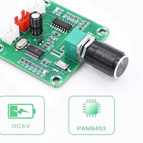 ✳ kit class d amplifier pam8403 bluetooth ☚