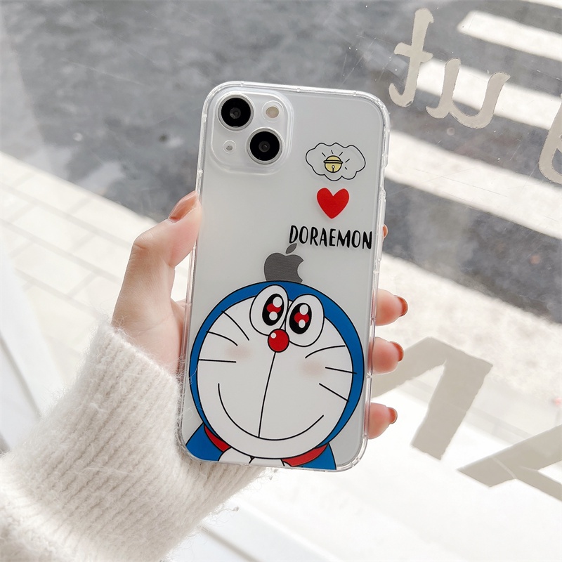 Soft Case Hp Gambar Doraemon Untuk Iphone 13 / 12 / 11pro Max / X / Xs / Xr / Xsmax / 7 / 8plus