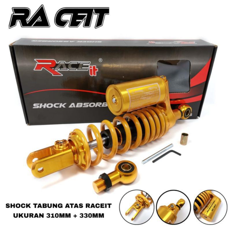 Shock Belakang Tabung Shockbreaker Tabung Race It Type New G-plus Series Vario,Beat,Scoopy,Mio,Fino,Xeon Dll