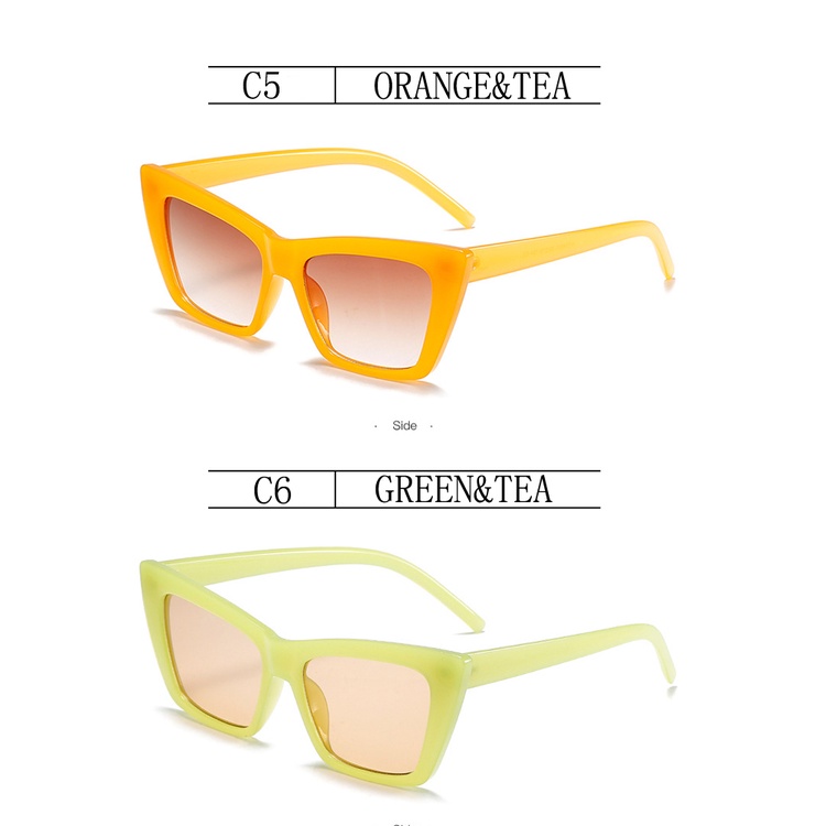 CATEYE Kacamata Hitam Cat Eye Pleastic Gaya Retro Untuk Wanita 2021