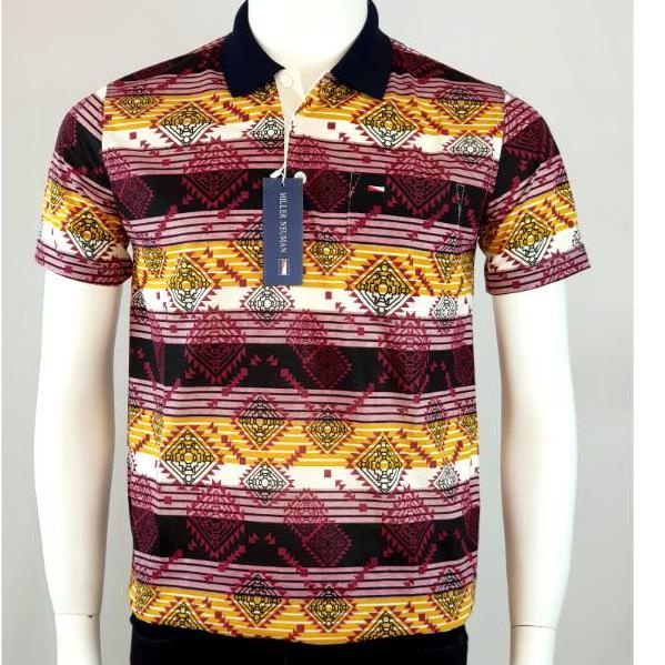 MN-85 | Miller Neuman Kaos Kerah Motif Bapak  Kaos Pria • BJR.41719