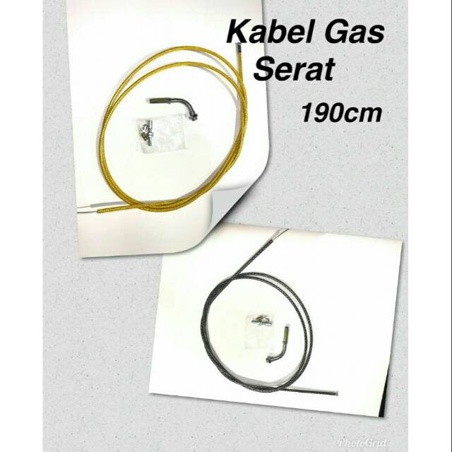 KABEL GAS SERAT PLUSS L GAS PANJANG 190CM SEMUA MOTOR