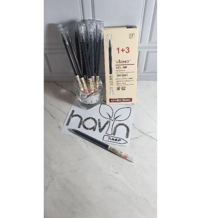 

Paling popular yt (12pc) pen gel bagus tinta Japan/pen gel hitam/pena gel/gel pen carinex/MUJI O R0