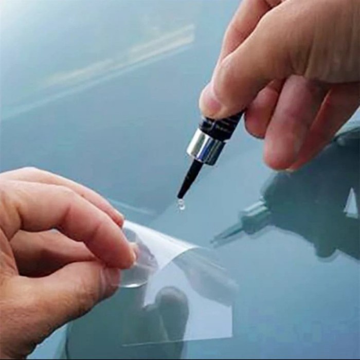 LEM KACA MOBIL RETAk HITAM Windshield Repair Kit Glass - Lem