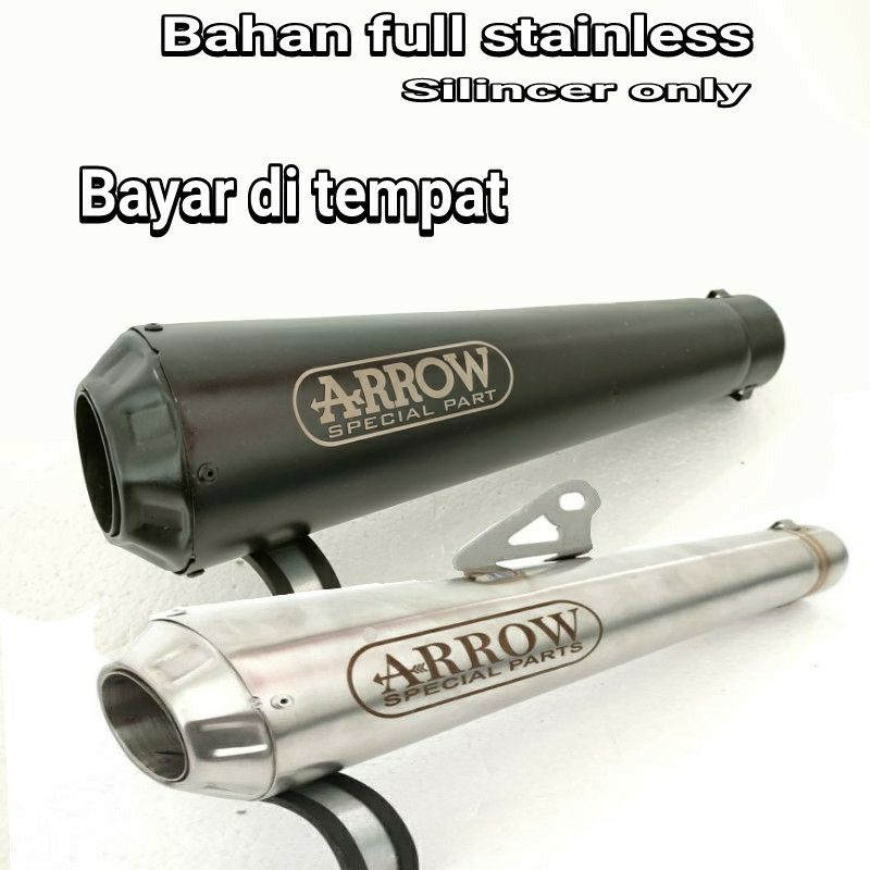 KNALPOT RACING ARROW SLINCER SAJA / SLINCER ONLY / SILINCER ARROW / INLET 50MM/51MM silincer only