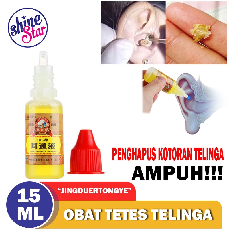 SHINE STAR - Jingduertongye Pembersih Kotoran Obat Tetes Telinga Congek / Curek / Bernanah / Berair / Berdengung