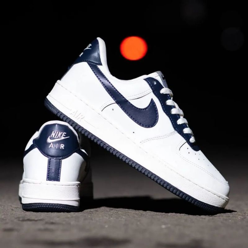 navy blue white af1
