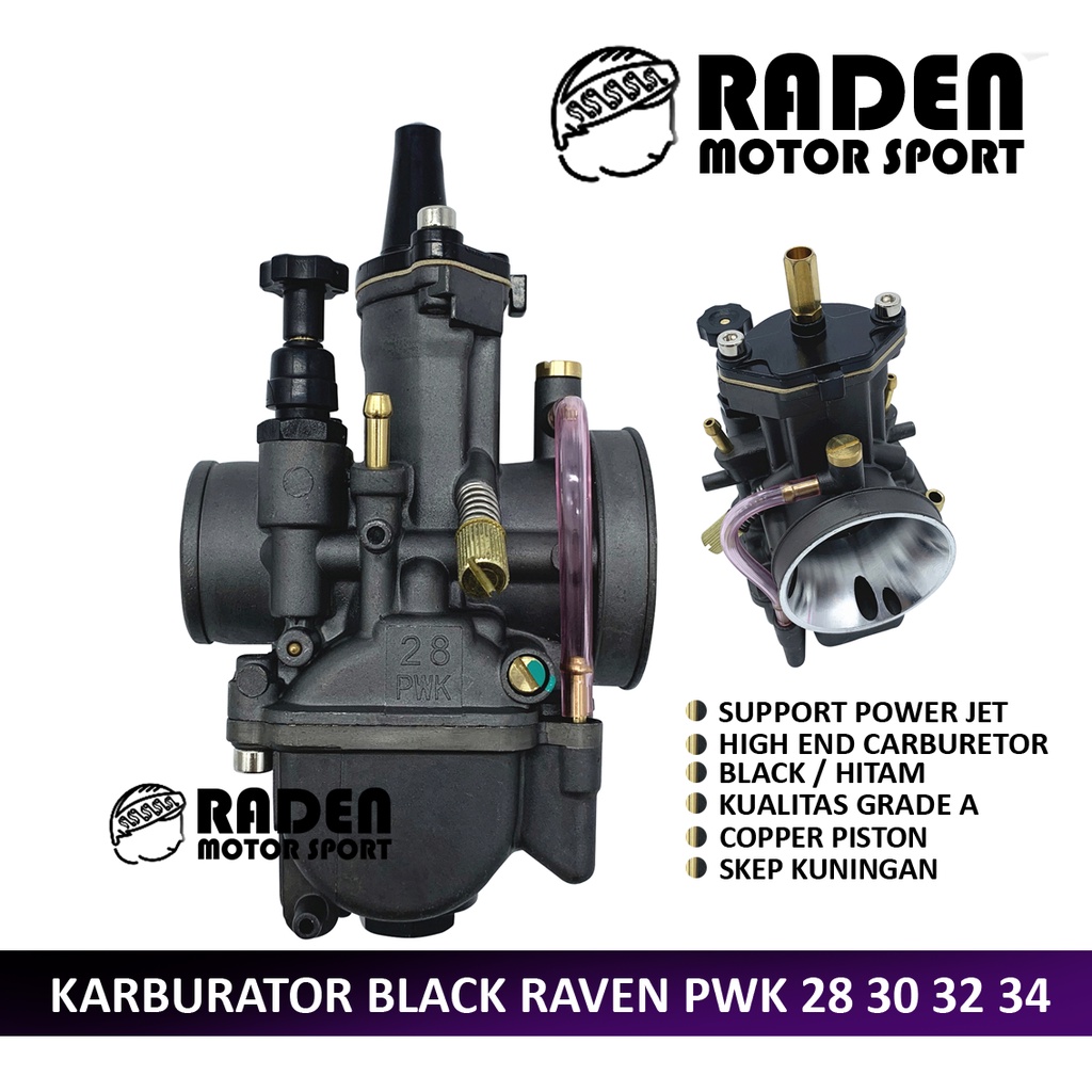 (COD) KARBURATOR NGO ORIGINAL PWK 24 26 28 30 32 34 HITAM BLACK KARBU AIRSTRIKE CPO SUDCO KEIHIN-B RAVEN-TANPA BONUS