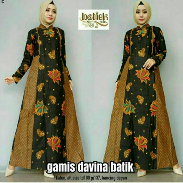 Gamis batik / gamis batik murah/ gamis batik pekalongan solo