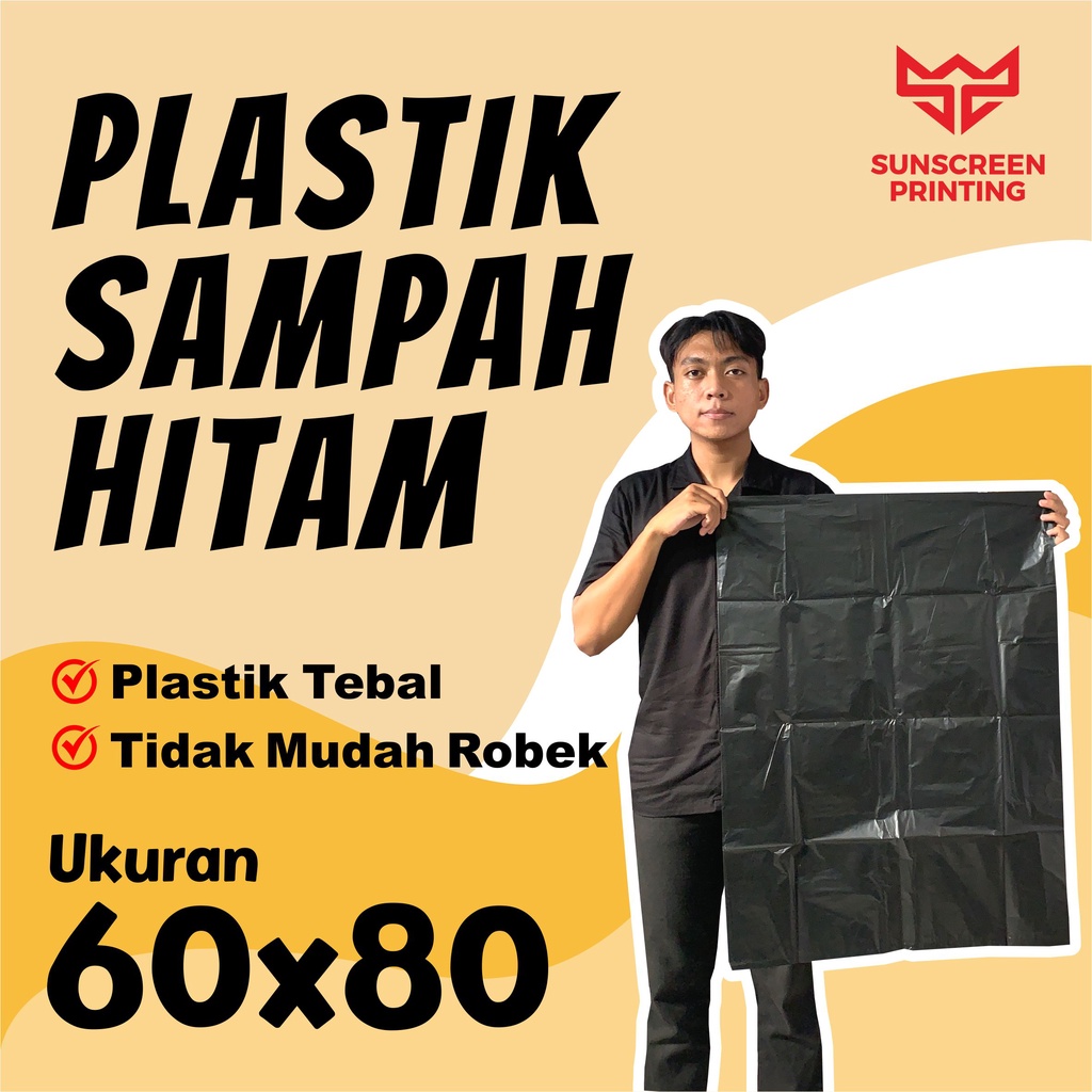 Kantong Plastik Sampah Hitam 50x70 60x80 60x100 80x100 90x120