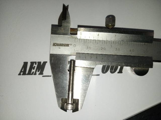 Baut L half drat M4 x 30 (3cm) stainless 304