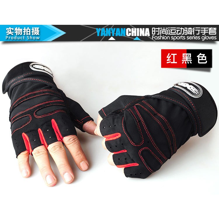 Half finger weightlifting gloves cycling gloves outdoor hand protection men's gloves